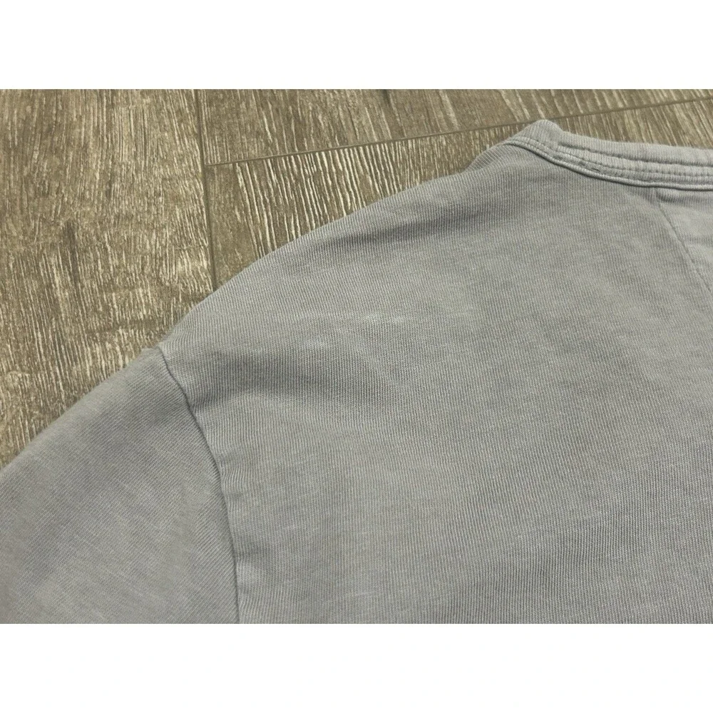 Banana Republic T Shirt Men's Medium Gray Garment Dye Pocket Short Sleeve Tee